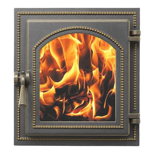 Дверка каминная Везувий 220 (бронза)